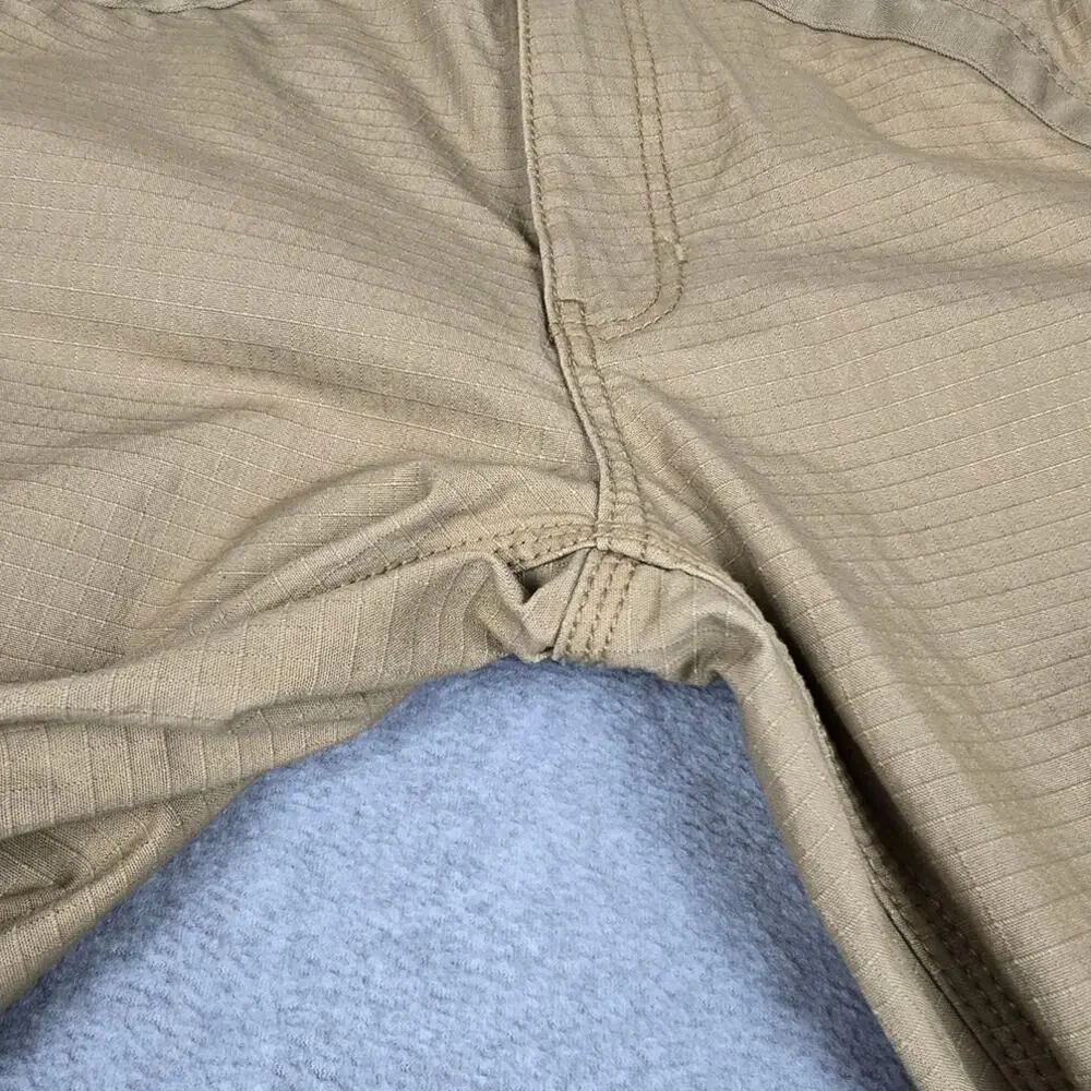 Ridgecut Toughwear 34x30 Beige Ripstop Work Pants Reinforced Double Knee - Picture 3 of 14